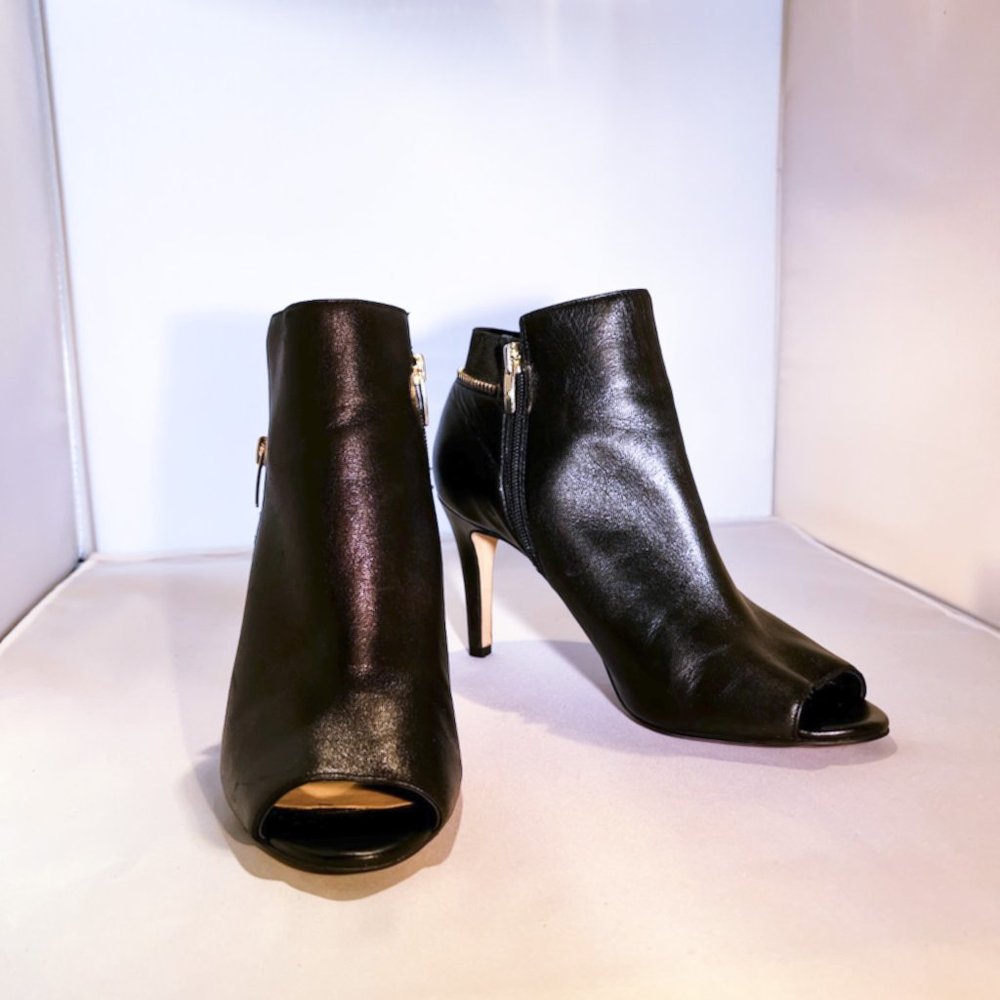 Mark Fisher peep-toe leather heels